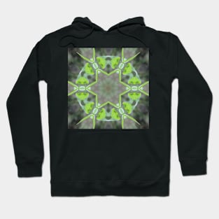 Green Plant Kaleidoscope Pattern (Seamless) Hoodie